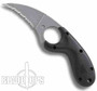 CRKT Bear Claw Fixed Blade Knife, Sharp Tip, Serrated Edge