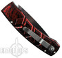 Piranha Red X Auto Knife, 154CM Mirror Combo Blade