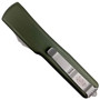 Microtech 147-4OD OD Green UTX-70 D/E OTF Auto Knife, Satin Blade REAR VIEW