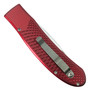 Piranha Red Toxin Auto Knife, 154CM Mirror Blade, Clip View