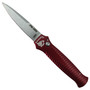 Piranha Red Mini-Guard Auto Knife, CPM-S30V Stonewash Blade 