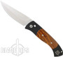Pro-Tech Medium Brend 3 Auto Plain Edge Black Handle with Cocobolo Inlays