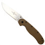 Ontario 8848CB Coyote Brown RAT Model 1 Folder Knife, AUS-8 Satin Blade