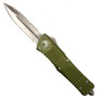 Microtech 142-6OD OD Green Combat Troodon D/E OTF Auto Knife, Full Serrated Satin Blade