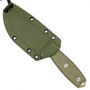 ESEE Knives ESEE-3P-DT Micarta Fixed Blade Knife, OD Green Sheath, 1095 Carbon Desert Tan Blade , sheath