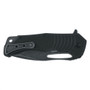 BlackFox Knives BF-721 Hugin Flipper Knife, Black/Stonewash Blade