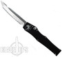 Microtech Halo V OTF Automatic Tanto Point Knife, Satin Full Serrated, MT150-6