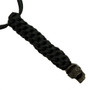 DPx Gear Mr. DP Bead, Black Oxidized Antique Pewter Finish, Black Lanyard