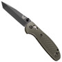 Benchmade 557BKOD OD Green Mini Griptilian Tanto Folder Knife, 154CM Black Blade