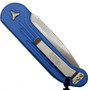 Microtech 135-4BL Blue LUDT Auto Knife, Satin Blade