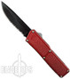 Red Lightning Double Action OTF, Black Combo Blade
