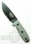 ESEE Knives RC3S Fixed Blade Knife, Black Blade, Part Serrated,  Linen Micarta Handle, ESEE-3S