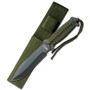 MTech USA MT-528C Army Green Paracord Fixed Blade Knife, Black Blade