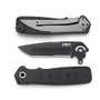 CRKT K260KKS Homefront Tactical Tanto Flipper Knife, Black Combo Blade