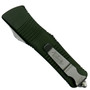 Microtech 138-4OD OD Green Troodon D/E OTF Auto Knife, Satin Blade Back Closed