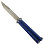 Microtech 173-13PU Purple Tachyon III Balisong Butterfly Knife, Bronze Blade