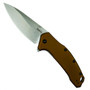 Kershaw 1776BRZSW FDE Link Spring Assist Knife, Stonewash Blade