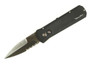 Pro-Tech Ciabatta, Black Handle, Satin Blade, Part Serrated