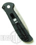 Benchmade HK Mini Auto Knife, Pardue, Stonewash Part Serrated, 14750S