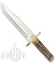 Bear & Son 501 American Bowie Genuine India Stag Bone Knife