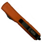 Microtech 123-1CCOR Orange Contoured Ultratech T/E OTF Auto Knife, Black Blade REAR VIEW