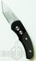 Pro-Tech Runt J4, Stonewash Tanto Blade,  Black Handle with Carbon Fiber Inlay, PT5404