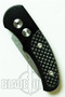 Pro-Tech Runt J4, Stonewash Tanto Blade,  Black Handle with Carbon Fiber Inlay, PT5404