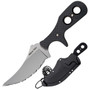 Cold Steel Mini Tac Skinner Fixed Blade Knife, AUS-8A Full Serrated Bead Blast Blade