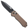 Benchmade HK Mini Sand G10 AXIS Folder Knife, D2 Black Plain Blade