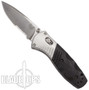 Benchmade 586S Mini-Barrage Spring Assist Knife, M390 Satin Combo Blade