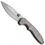 Boker Plus 01BO034 Sulaco Titanium Folder Knife, Stonewash Blade