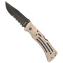 KA-BAR Desert MULE Folder Knife, Lockback, Serrated Edge, KA3053