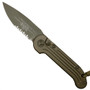 Microtech 135-2TN Tan LUDT Auto Knife, Tan Combo Blade