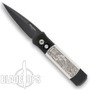 ProTech Limited Steampunk Godson Auto Knife, Black Plain Blade