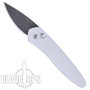 ProTech Half Breed Auto Knife, Silver Handle, Black Blade, PT3603
