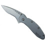 Kershaw Frame Lock Scallion Assist Knife, Combo Blade, KS1620FLST