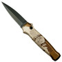 Piranha Desert Camo Prowler Auto Knife, 154CM Black Blade