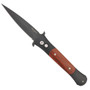 Pro-Tech Large Don Automatic Knife, Cocobolo Inlays, DLC Black Blade, 1907C