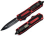 Microtech QD Scarab Double Edge OTF Knife, Red Handle, MT110-1R