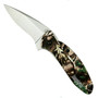 Kershaw Scallion Assist Knife, Camo Handle, Plain Blade, KS1620C