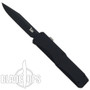 Benchmade H&K Tumult OTF Knife, Tactical Black, Plain Edge, 14800BK