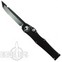 Microtech Halo V OTF Automatic Tanto Knife, Black Tactical Plain Edge, MT150-1