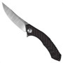 Zero Tolerance 0462 Dark Red Carbon Fiber/Titanium Flipper Knife, CPM-20CV Satin Blade