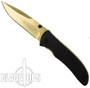 Boker Magnum Black Gold Assist Knife, Matte Gold Blade