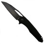 Microtech 196-3DLCT Tactical Sigil MK6 Aluminum/Titanium Flipper Knife, Full Serrated DLC Black Blade