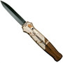 Piranha P-20CT Desert Camo Rated-XDE OTF Auto Knife, 154CM Black Blade