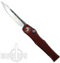 Microtech Red Halo V S/E OTF Auto Knife, Satin Blade