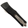 Microtech 143-1 Combat Troodon S/E OTF Auto Knife, Black Blade REAR VIEW