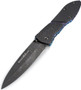 Benchmade Gold Class 875-101 Dark Star Folding Knife, Rob Thomas Fireball Damascus Blade, Carbon Fiber Scales