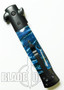 Milano III Stiletto Spring Assisted Knife, Midnight Blue Handle,  Black Tactical Blade